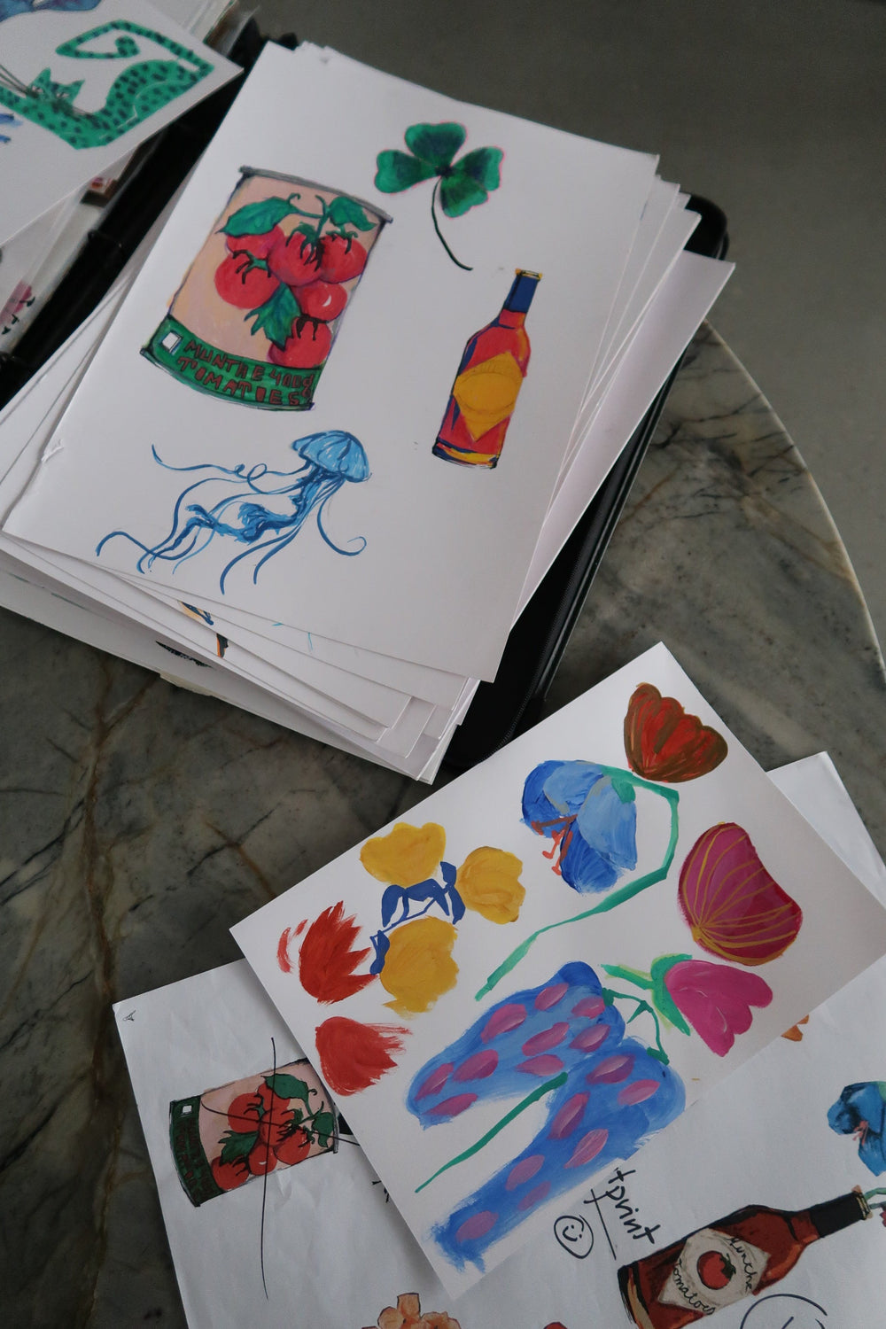 FROM HAND-PAINTED SKETCH TO DENIM EMBROIDERY
