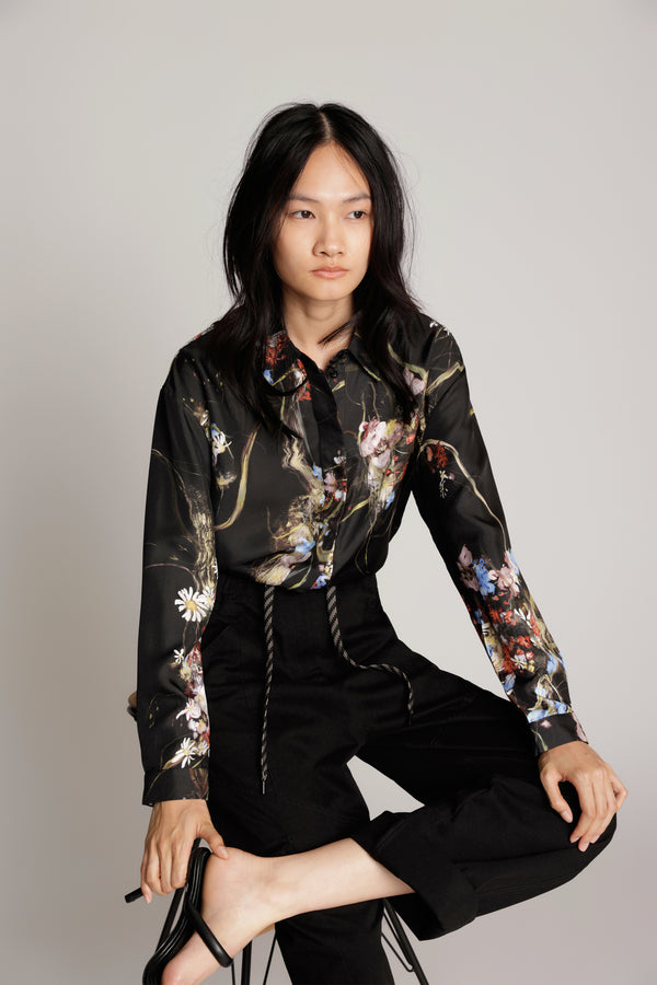 ASEIA SILK SHORT - BLACK