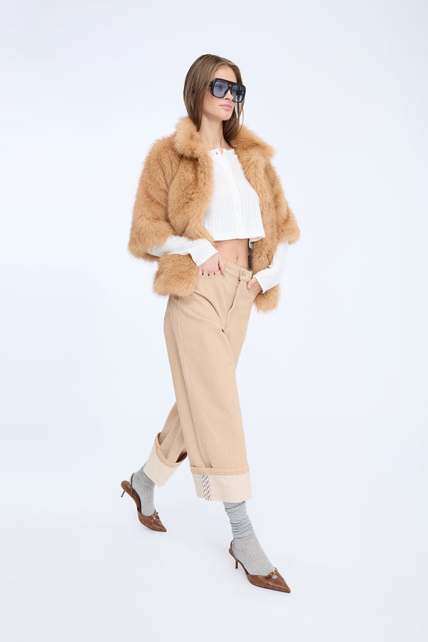 NAVONA - STRIPE CAMEL